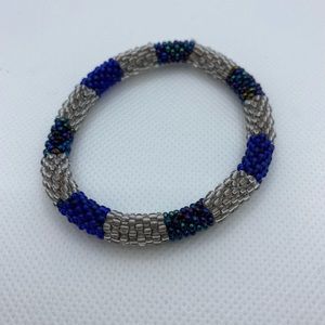 Blue Beaded Bracelet
